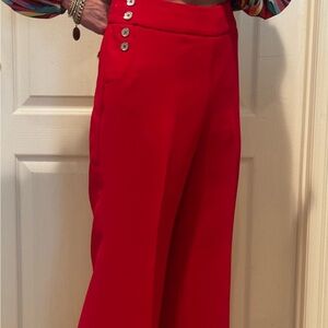 White House Black Market Bold Red Women's Trousers